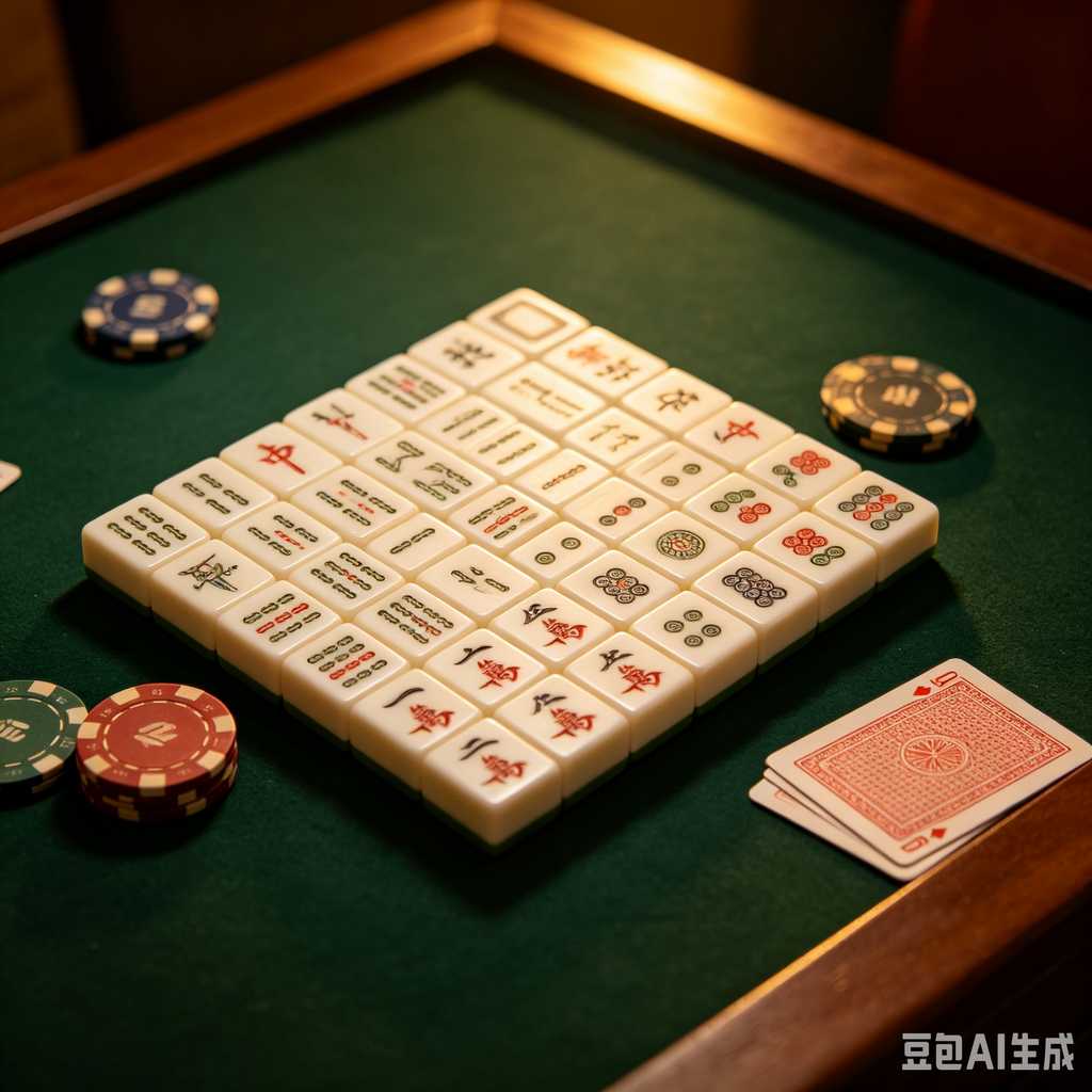 modern text mahjong tiles